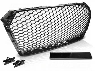 Grill atrapa AUDI A4 B9 15- MATT BLACK RS-STYLE
