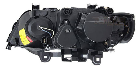 Reflektory lampy przednie BMW X5 BLACK xenon ringi