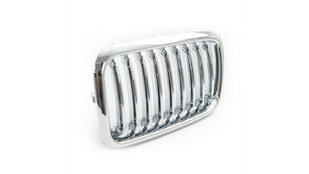 Grill sportowy pojedyncze żeberka All Chrome BMW 3 E36 Compact przed liftem 1991-1996