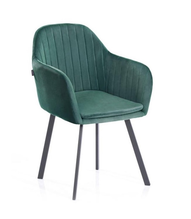 KRZESŁO TRENTO TAPICEROWANE NOWOCZESNY DESIGN FOTEL WELUR SALON JADALNIA