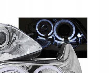 Lampy przednie Citroen C4 Angel Eyes Chrome