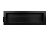 BIOKOMINEK 1200X400 czarny Strukturalny z  szybą