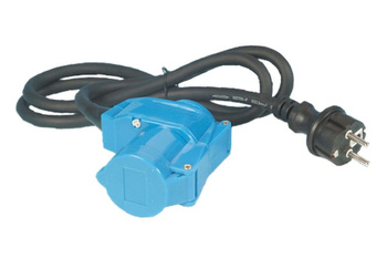 Adapter przedłużacz do kampera przyczepy Schuko kątowe 1,5 m 3x 2,5 mm Haba