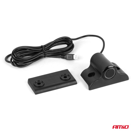 Czujniki parkowania cofania czarne przód tył LED 3D TRUCK BUS AMIO-03195