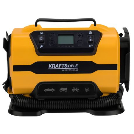 Kompresor samochodowy z funkcją latarki 12/230V KD3441