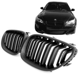 GRILL ( NERKI) BMW E60 E61 03-10 LOOK M5 BLACK MAT