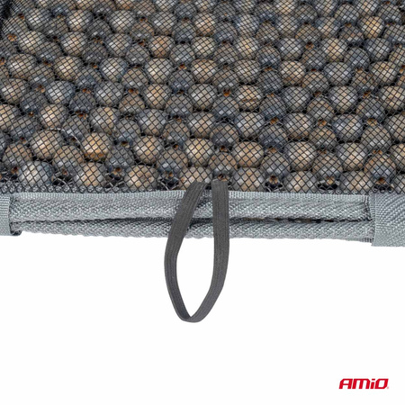 Mata na fotel szara koraliki CSM-01 AMIO-01385