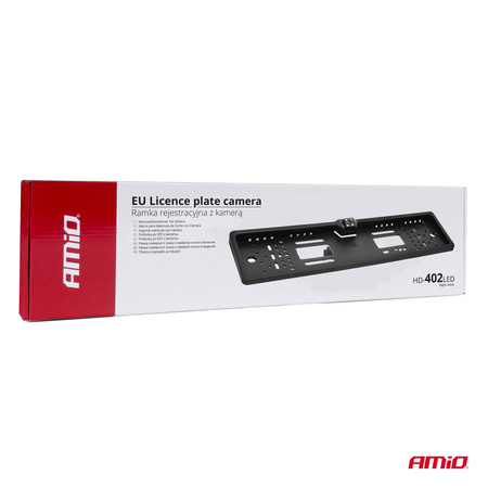 Ramka tablicy rejestracyjnej z kamerą cofania parkowania XD-402 Night vision AMIO-01016