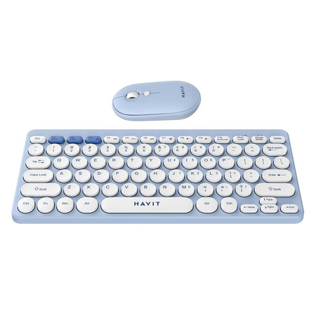 Bezprzewodowy zestaw gamingowy 2w1 Havit KB279GCM klawiatura + mysz (niebieski)