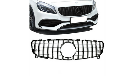 Grill sportowy GT Gloss Black MERCEDES A-Class W176 Facelift 2015-2018