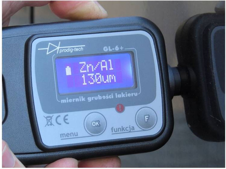 Miernik, tester grubości lakieru GL-6+