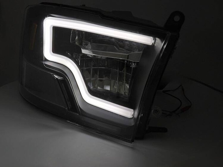 Lampy reflektory FULL LED BLACK do  Dodge Ram 09-18