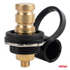 Złącze zasilania akumulatora czarne minus z zaślepką 3/8 M10 12V 24V 48V 250A AMIO-03813