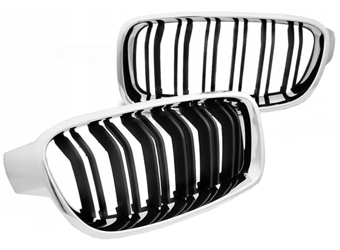 Grill nerki BMW F30 F31 2011- M3 Look chrome black