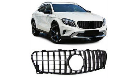 Grill sportowy GT Gloss Black MERCEDES GLA-Class X156 przed liftem 2014-2017