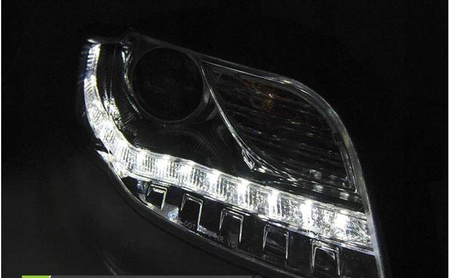 Lampy reflektory Audi A4 B7 04-08 chrome led