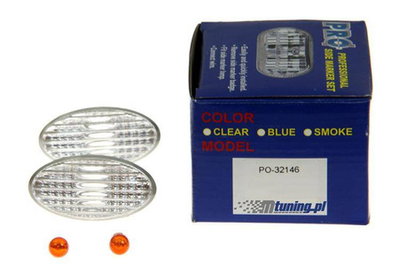 Białe kierunkowskazy Peugeot 206