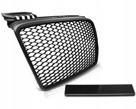 Grill atrapa bez znaczka RS Style Audi A4 B7 BLACK