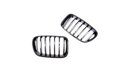 Grill sportowy pojedyncze żeberka Gloss Black BMW X3 F25 przed liftem 2010-2014