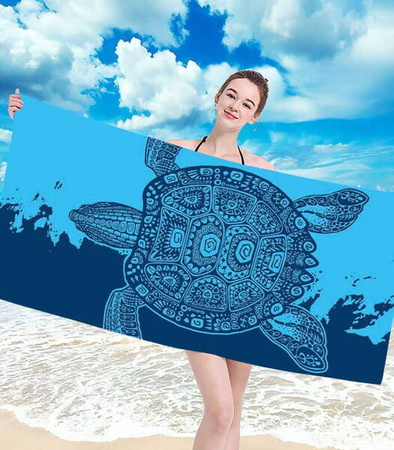 RĘCZNIK PLAŻOWY KĄPIELOWY 100 X 180 CM MIKROFIBRA DUŻY SZYBKOSCHNĄCY MIĘKKI KOLOROWY