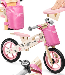 ROWEREK BIEGOWY 12' DLA DZIECKA ROWER DREWNIANY Z TORBĄ KOŁA EVA