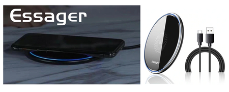 Wireless magnetic charger, Essager, EWXZMX-JMB01, 15W (black)