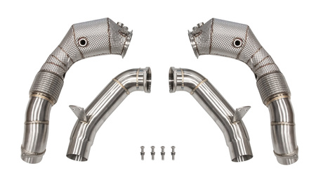 Downpipe BMW  M850I/XI G14 G15 G16/M550i G30 / M650i / M750i G11 G12 with OPF  N63 + Heat Shield