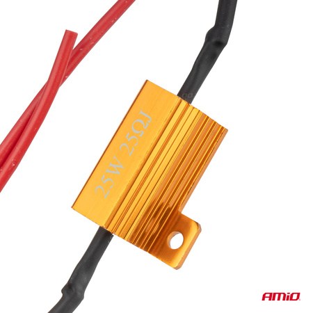 Rezystor CANBUS opornik do żarówek LED 25Ω 25W AMIO-04093