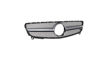 Grill sportowy Matt Silver A-Type MERCEDES A-Class W176 Facelift 2015-2018