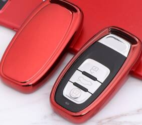 POKROWIEC NA KLUCZYK DO AUDI KEYLESS CZERWONY