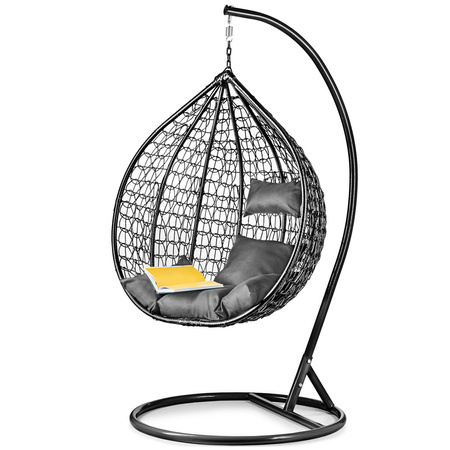 FOTEL WISZĄCY KOSZ BUJANY KOKON HUŚTAWKA BUJAK SPLOT KOŁA