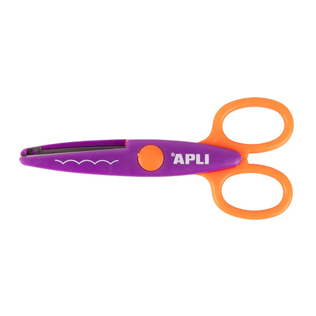 Kreatywne nożyczki szkolne do cięcia wzorków Apli Kids - zestaw 3 szt.