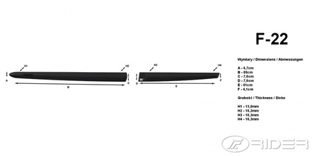 Mazda 3 08-13 HB listwy boczne