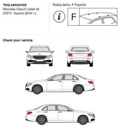 Bagażnik dachowy AIRO CRUZ Mercedes E-Class W213