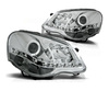 Reflektory przednie VW Polo 9N3 CHROM DAYLIGHT