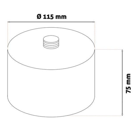 Nakładka podwyższająca G7,5 (7,5 cm) na podnośnik pneumatyczny bałwanek - Stix