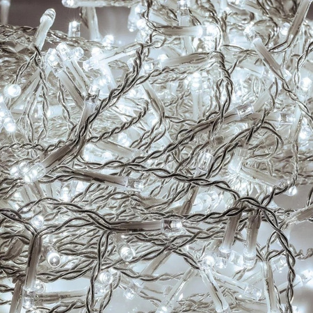 LAMPKI ZEWNĘTRZNE SOPLE 500 LED 20M KURTYNA GIRLANDA OŚWIETLENIE ŚWIĄTECZNE