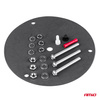 Lampa ostrzegawcza błyskowa kogut 80 LED magnes R10 12V 24V W14M AMIO-01503