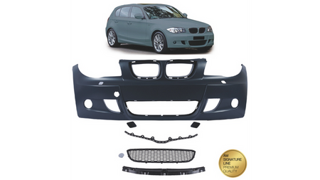 Przedni zderzak sport SRA  BMW 1 (E81, E87) Hatchback 1 (E88) Cabrio 1 (E82) Coupe 2004-2013