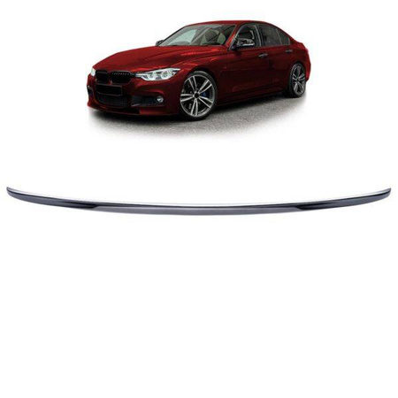 SPOILER NA KLAPĘ do BMW F30 11-18 SEDAN GLOSS BLAC