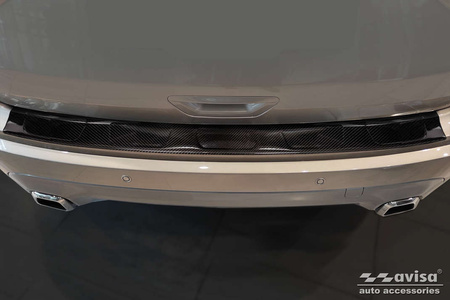 Nakładka na zderzak tylny do Ford Edge 2 (Carbon Fiber)