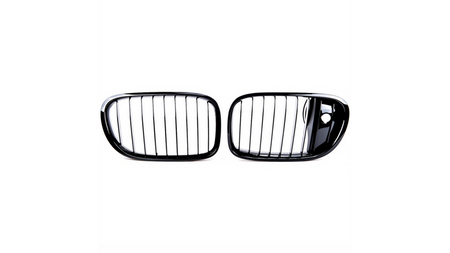 Grill sportowy pojedyncze żeberka Gloss Black Camera BMW 7 F01 F02 F03 F04 2012-2016