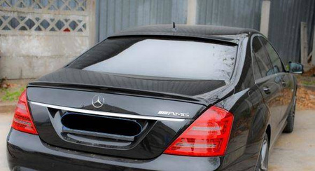 SPOILER MERCEDES W221 06-11 TRUNK ABS GLOSSY BLACK