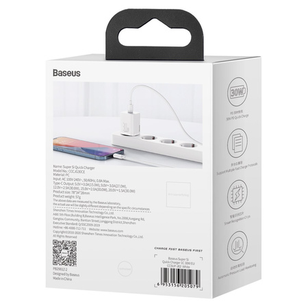 Ładowarka sieciowa Baseus Super Si Quick Charger 1C 30W biała