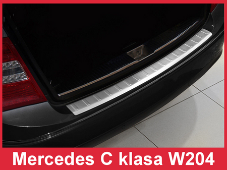Nakładka na zderzak tylny do Mercedes W204 C klasa Kombi (Stal)