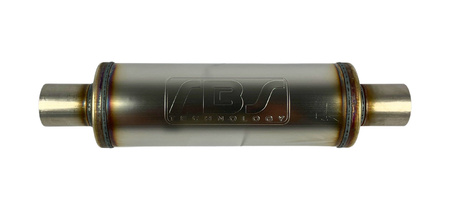 Tłumik przelotowy okr?  gły RBS Technology 2,5" C/C