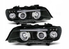 Reflektory lampy przednie BMW X5 E53 Ringi Black