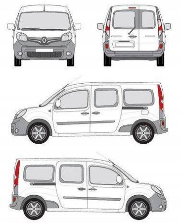 Platforma dachowa bagażowa Cruz Renault Kango II M