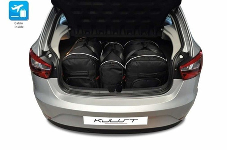SEAT IBIZA HATCHBACK 2008-2017 TORBY DO BAGAŻNIKA 3 SZT