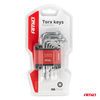 Klucze TORX krótkie CRV 9 szt. AMIO-01040